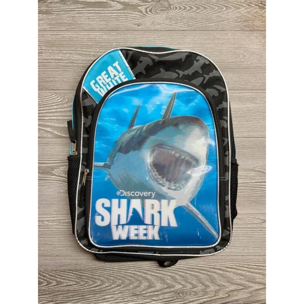Discovery Channel Shark Week School Backpack Marine Ocean Biologist Great White